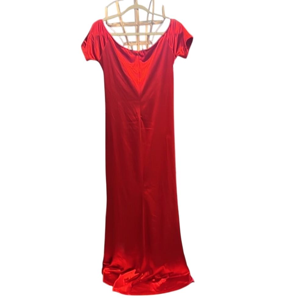 Red Gown EUC Sz XL perfect for Halloween Jessica rabbit red cosplay ball gala - Picture 4 of 6